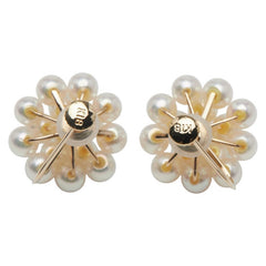 K18YG イエローゴールド アコヤパール4mm イヤリング レディース 【中古】