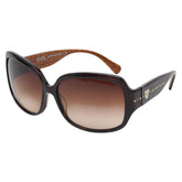 コーチ ミニシグネチャー ハート スタッズ サングラス HC8027 ブラウン プラスチック レディース COACH 【中古】