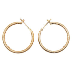 K18YG イエローゴールド フープ ピアス レディース 【中古】