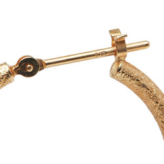 K18YG イエローゴールド フープ ピアス レディース 【中古】