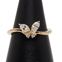 K18YG イエローゴールド ダイヤ0.40ct リング 指輪 レディース 11.5号 【中古】