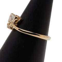 K18YG イエローゴールド ダイヤ0.40ct リング 指輪 レディース 11.5号 【中古】