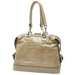 セリーヌ ハンドバッグ ベージュ パテントレザー レディース CELINE 【中古】