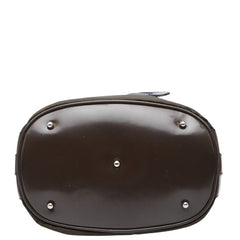 グッチ バンブー ハンドバッグ ショルダーバッグ 2WAY 001 3754 1657 ブラウン ナイロン パテントレザー レディース GUCCI 【中古】