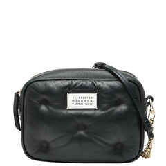 マルタンマルジェラ メゾンマルジェラ グラムスラム 斜め掛け チェーン ショルダーバッグ ブラック レザー レディース MARTIN MARGIELA 【中古】