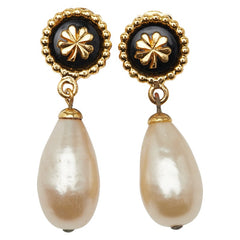 シャネル ココマーク パール イヤリング ゴールド メッキ レディース CHANEL 【中古】