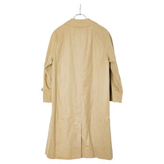 バーバリー 90s ノバチェック ステンカラーコート バルマカーンコート ライナーベスト付き ベージュ コットン ウール レディース BURBERRY 【中古】