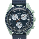 オメガ ×スウォッチ ムーンスウォッチ MISSION ON EARTH 腕時計 SO33G100 クオーツ ネイビー文字盤 セラミック ナイロン メンズ OMEGA 【中古】