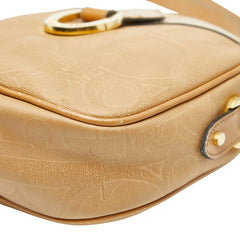 クリスチャンディオール トロッター 斜め掛け ショルダーバッグ ブラウン PVC レザー レディース Christian Dior 【中古】