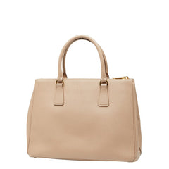 プラダ ガレリア ラージ ハンドバッグ ショルダーバッグ 2WAY 1BA274 ピンクベージュ レザー レディース PRADA 【中古】