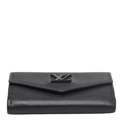 ルイ ヴィトン ポルトフォイユ ロックミニ 三つ折り財布 コンパクトウォレット M68787 ノワール ブラック レザー レディース LOUIS VUITTON 【中古】