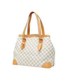 ルイ ヴィトン ダミエ アズール ハムステッドMM トートバッグ ショルダーバッグ N51206 ホワイト PVC レザー レディース LOUIS VUITTON 【中古】