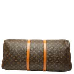 ルイ ヴィトン モノグラム キーポル60 ボストンバッグ トラベルバッグ M41422 ブラウン PVC レザー レディース LOUIS VUITTON 【中古】