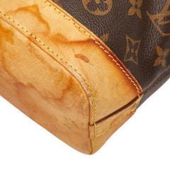 ルイ ヴィトン モノグラム ロックイット トートバッグ M40102 ブラウン PVC レザー レディース LOUIS VUITTON 【中古】
