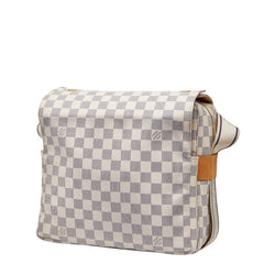 ルイ ヴィトン ダミエ アズール ナヴィグリオ ショルダーバッグ N51189 ホワイト PVC レザー レディース LOUIS VUITTON 【中古】