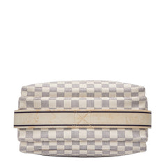 ルイ ヴィトン ダミエ アズール ナヴィグリオ ショルダーバッグ N51189 ホワイト PVC レザー レディース LOUIS VUITTON 【中古】