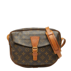 ルイ ヴィトン モノグラム ジュヌフィーユMM 斜め掛け ショルダーバッグ M51226 ブラウン PVC レザー レディース LOUIS VUITTON 【中古】