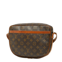 ルイ ヴィトン モノグラム ジュヌフィーユMM 斜め掛け ショルダーバッグ M51226 ブラウン PVC レザー レディース LOUIS VUITTON 【中古】