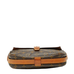 ルイ ヴィトン モノグラム ジュヌフィーユMM 斜め掛け ショルダーバッグ M51226 ブラウン PVC レザー レディース LOUIS VUITTON 【中古】