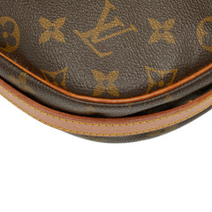 ルイ ヴィトン モノグラム ジュヌフィーユMM 斜め掛け ショルダーバッグ M51226 ブラウン PVC レザー レディース LOUIS VUITTON 【中古】