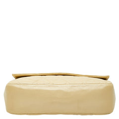 シャネル マトラッセ チェーン ショルダーバッグ ベージュ ラムスキン レディース CHANEL 【中古】