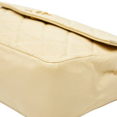 シャネル マトラッセ チェーン ショルダーバッグ ベージュ ラムスキン レディース CHANEL 【中古】