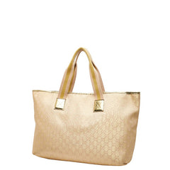 グッチ GGキャンバス ハンドバッグ トートバッグ 267474 ベージュ ゴールド キャンバス レザー レディース GUCCI 【中古】
