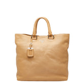 プラダ ハンドバッグ BN1713 ベージュ レザー レディース PRADA 【中古】