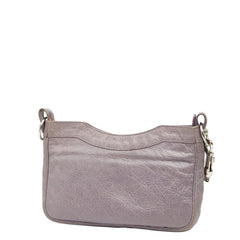 バレンシアガ ジャイアントヒップ ショルダーバッグ 237203 パープル レザー レディース BALENCIAGA 【中古】