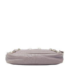 バレンシアガ ジャイアントヒップ ショルダーバッグ 237203 パープル レザー レディース BALENCIAGA 【中古】