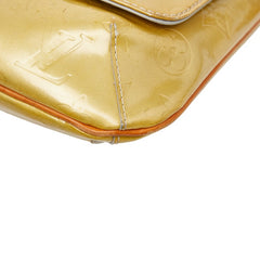 ルイ ヴィトン モノグラム ヴェルニ トンプソンストリート ワンショルダーバッグ イエロー ブラウン パテントレザー レディース LOUIS VUITTON 【中古】