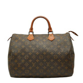 ルイ ヴィトン モノグラム スピーディ35 ハンドバッグ ボストンバッグ 旅行用バッグ M41524 ブラウン PVC レザー レディース LOUIS VUITTON 【中古】