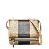 ジバンシー パンドラボックス 斜め掛け ショルダーバッグ ベージュ ブラック レザー レディース Givenchy 【中古】