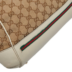 グッチ GGキャンバス メイフェア トートバッグ ショルダーバッグ 2WAY 269894 ベージュ アイボリー キャンバス レザー レディース GUCCI 【中古】