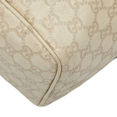 グッチ グッチシマ ハンドバッグ 193603 アイボリー レザー レディース GUCCI 【中古】