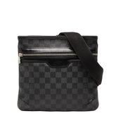 ルイ ヴィトン ダミエ グラフィット トマス 斜め掛け ショルダーバッグ N58028 ブラック PVC レザー レディース LOUIS VUITTON 【中古】