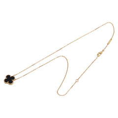 ヴァンクリーフ&アーペル ヴィンテージ アルハンブラ ネックレス VCARA45800 ゴールド ブラック K18YG イエローゴールド オニキス レディース Van Cleef & Arpels 【中古】