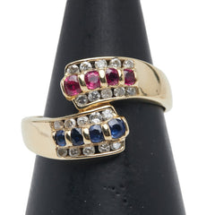 K18YG イエローゴールド ダイヤ0.30ct リング 指輪 レディース 11.5号 【中古】