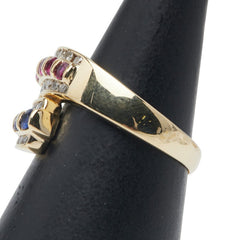 K18YG イエローゴールド ダイヤ0.30ct リング 指輪 レディース 11.5号 【中古】