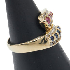 K18YG イエローゴールド ダイヤ0.30ct リング 指輪 レディース 11.5号 【中古】