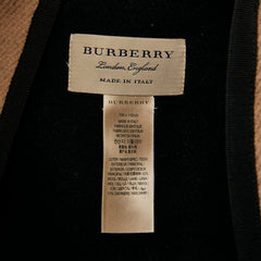 バーバリー ポンチョ ベージュ ブラック ウール カシミヤ レディース BURBERRY 【中古】