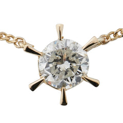 K18YG イエローゴールド ダイヤ0.57ct ネックレス レディース 【中古】