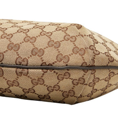 グッチ GGキャンパス 斜め掛けショルダーバッグ 181092 ブラウン キャンバス レザー レディース GUCCI 【中古】