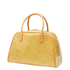 ルイ ヴィトン モノグラム ヴェルニ トンプキン ススクエア ボストンバッグ ハンドバッグ M91149 ベージュ イエロー パテントレザー レザー レディース LOUIS VUITTON 【中古】