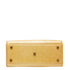 ルイ ヴィトン モノグラム ヴェルニ トンプキン ススクエア ボストンバッグ ハンドバッグ M91149 ベージュ イエロー パテントレザー レザー レディース LOUIS VUITTON 【中古】