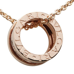 ブルガリ ビーゼロワン パヴェダイヤ レジェンドネックレス 355060 K18PG ピンクゴールド レディース BVLGARI 【中古】