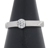 Pt900 プラチナ ダイヤ0.358ct リング 指輪 レディース 10号 【中古】