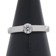 Pt900 プラチナ ダイヤ0.358ct リング 指輪 レディース 10号 【中古】