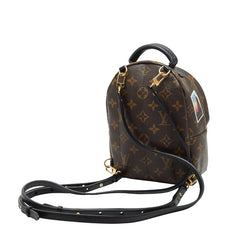 ルイ ヴィトン モノグラム ワールドツアー パームスプリング MINI リュック バックパック M42971 ブラウン マルチカラー PVC レザー レディース LOUIS VUITTON 【中古】