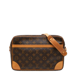 ルイ ヴィトン モノグラム トロカデロ30 斜め掛け ショルダーバッグ M51272 ブラウン PVC レザー レディース LOUIS VUITTON 【中古】
